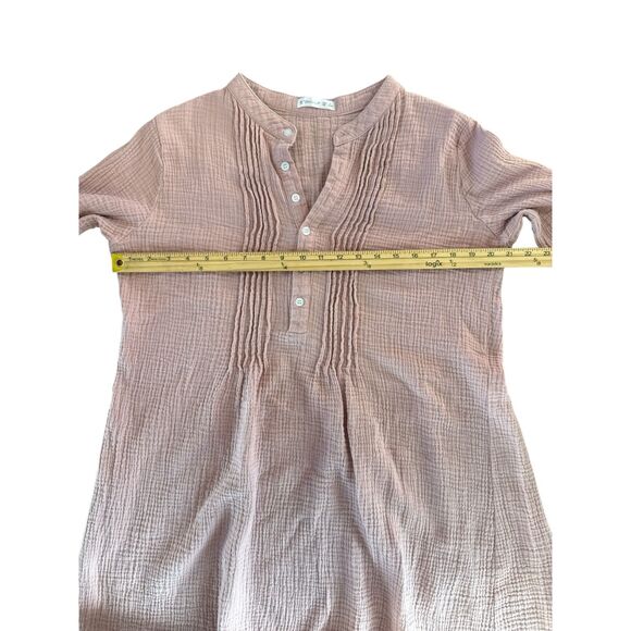 R. Vivimos Cotton Gauze Tunic Dress L/ XL - Picture 4 of 6